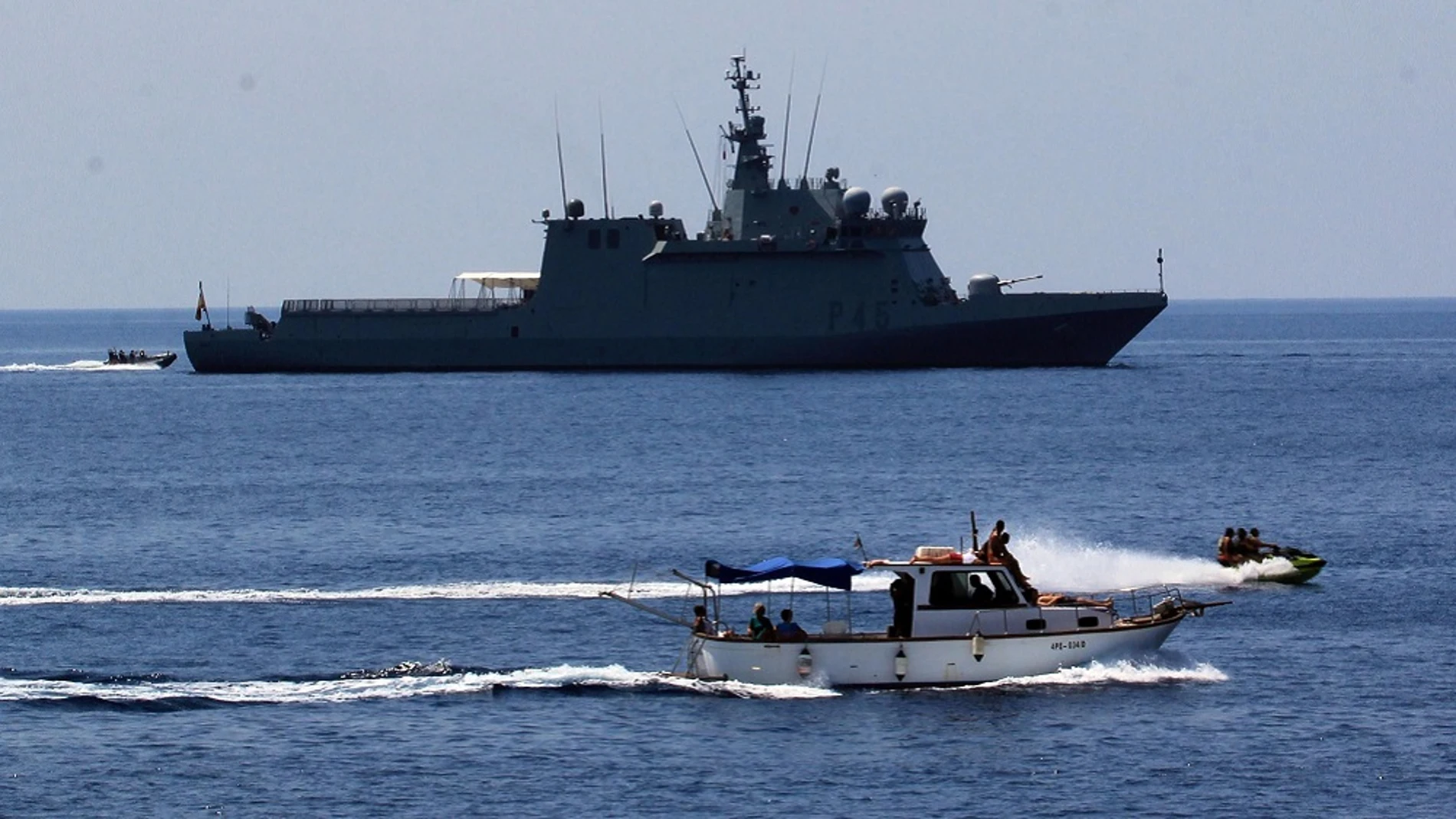El buque 'Audaz' de la Armada Española El buque 'Audaz' de la Armada Española