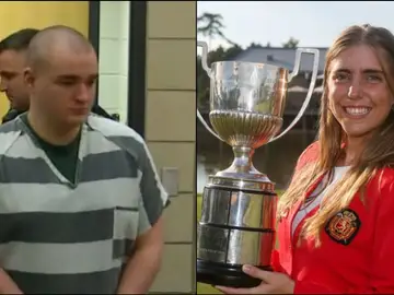 Celia Barquín y su asesino confeso Celia Barquín y su asesino confeso