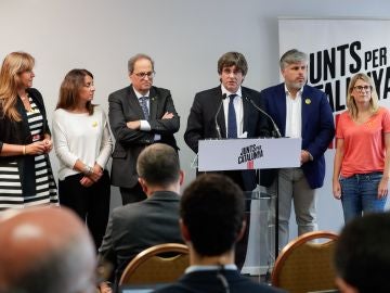 Torra y Puigdemont piden retomar la iniciativa tras la sentencia del "procés"