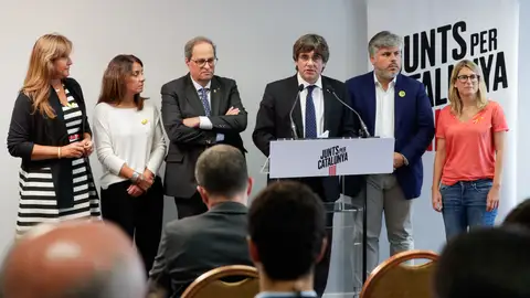 Torra y Puigdemont piden retomar la iniciativa tras la sentencia del "procés" Torra y Puigdemont piden retomar la iniciativa tras la sentencia del "procés"