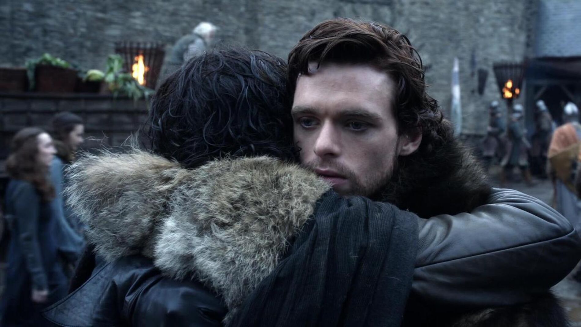 Richard Madden (Robb Stark) y Kit Harington (Jon Snow) en 'Juego de Tronos'