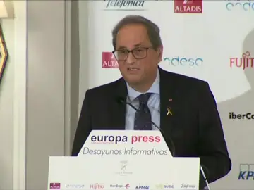Torra, decepcionado, anuncia que no apoyarán la investidura de Sánchez Torra, decepcionado, anuncia que no apoyarán la investidura de Sánchez