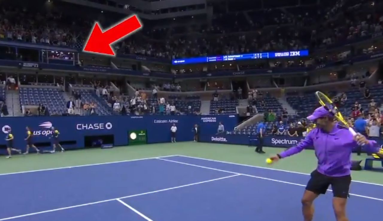 Rafa Nadal tras pasar a semifinales del US Open Rafa Nadal tras pasar a semifinales del US Open