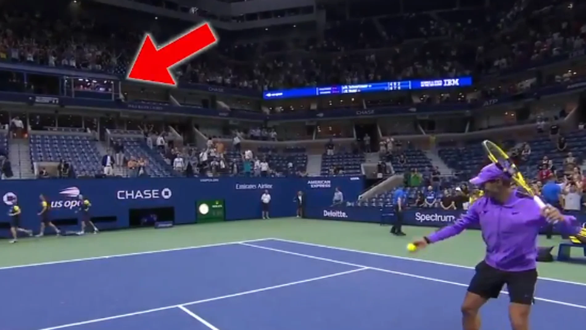 Rafa Nadal tras pasar a semifinales del US Open Rafa Nadal tras pasar a semifinales del US Open