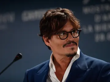 El actor Johnny Depp, en la rueda de prensa de 'Waiting for the barbarians', a concurso en la Mostra 2019 El actor Johnny Depp, en la rueda de prensa de 'Waiting for the barbarians', a concurso en la Mostra 2019