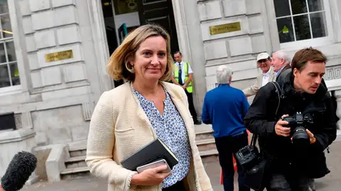La ministra británica de Trabajo y Pensiones, Amber Rudd La ministra británica de Trabajo y Pensiones, Amber Rudd