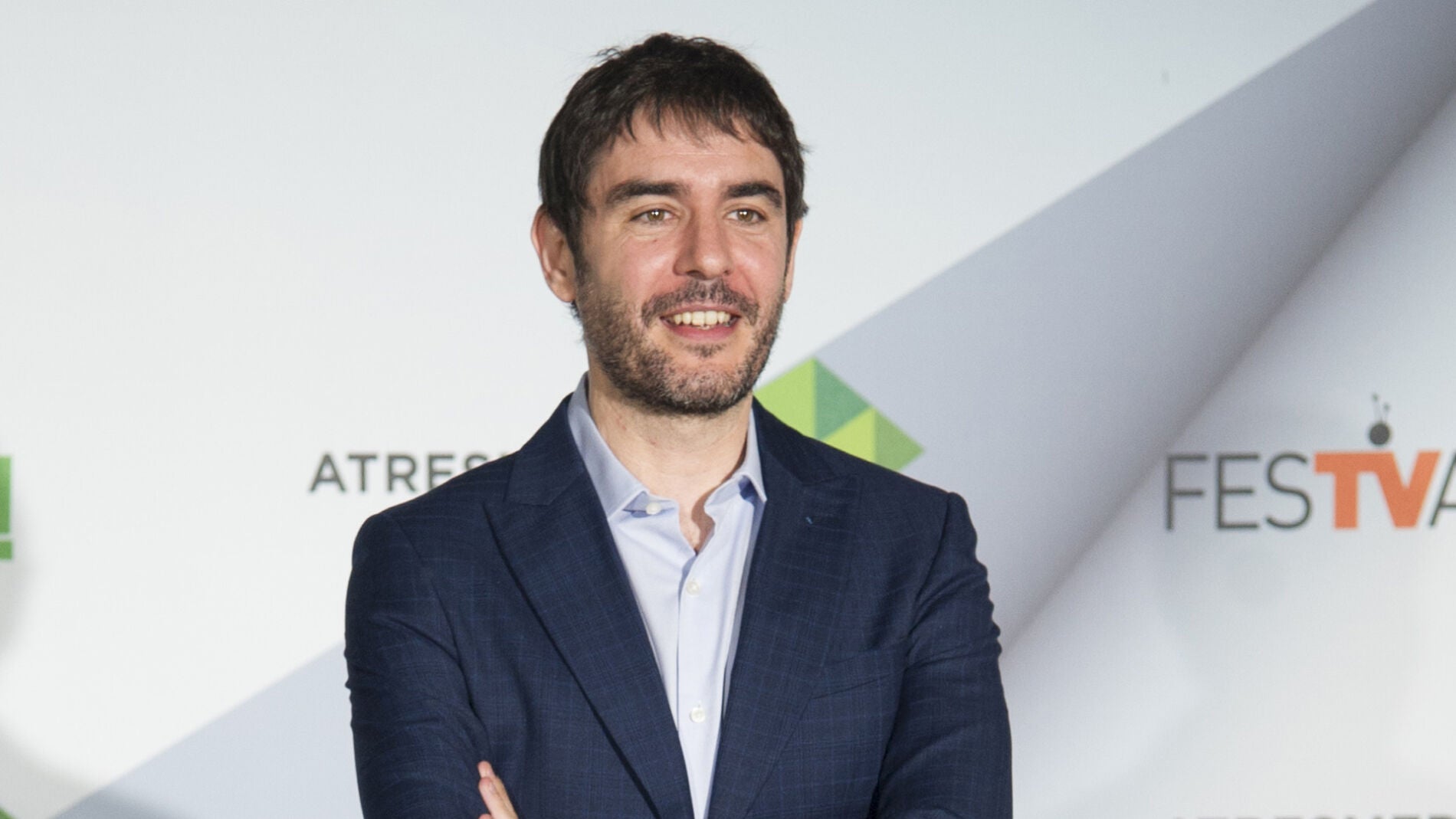 El presentador Juanra Bonet en el FesTVal de Vitoria