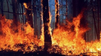Diez heridos en un incendio en Paracuellos de la Ribera