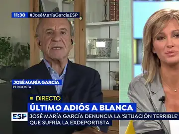 El periodista José María García en una entrevista a Espejo Público El periodista José María García en una entrevista a Espejo Público