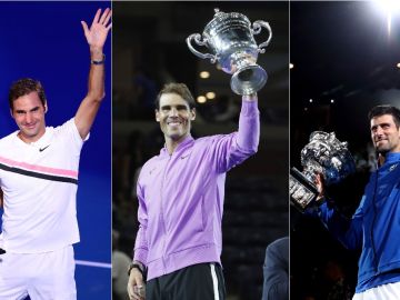 Federer, Nadal y Djokovic, la carrera por ser el mejor