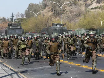 Disturbios en Santiago de Chile. Disturbios en Santiago de Chile.