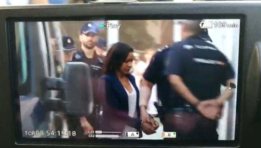 La llegada de Ana Julia Quezada al juzgado por la muerte de Gabriel Cruz
