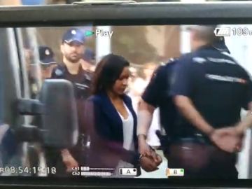 La llegada de Ana Julia Quezada al juzgado por la muerte de Gabriel Cruz