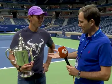Rafa Nadal, en exclusiva para Antena 3 Noticias: "Una ambición desmesurada te hace ser infeliz. Nunca he encarado la vida de esta manera" Rafa Nadal, en exclusiva para Antena 3 Noticias: "Una ambición desmesurada te hace ser infeliz. Nunca he encarado la vida de esta manera"