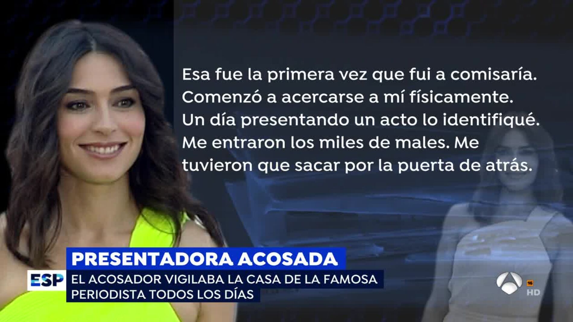 Marta Fern&aacute;ndez, acosada f&iacute;sicamente