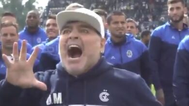 La primera arenga de Maradona como entrenador de Gimnasia de La Plata: 