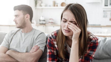 Pareja peleada