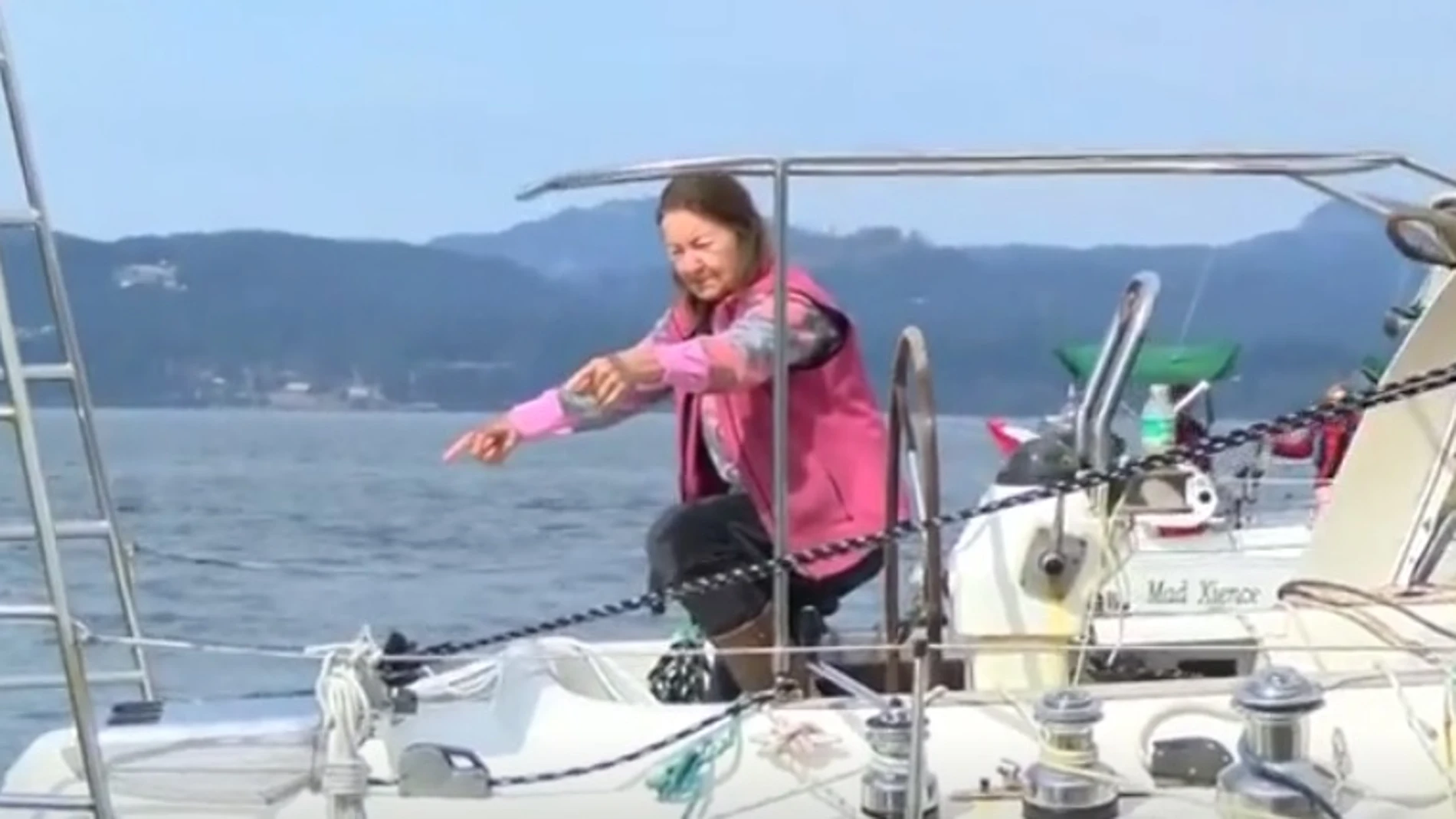 Jeanne Sócrates, en su velero Nereida Jeanne Sócrates, en su velero Nereida