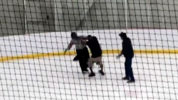 La agresión a un árbitro en un partido de hockey en Canadá