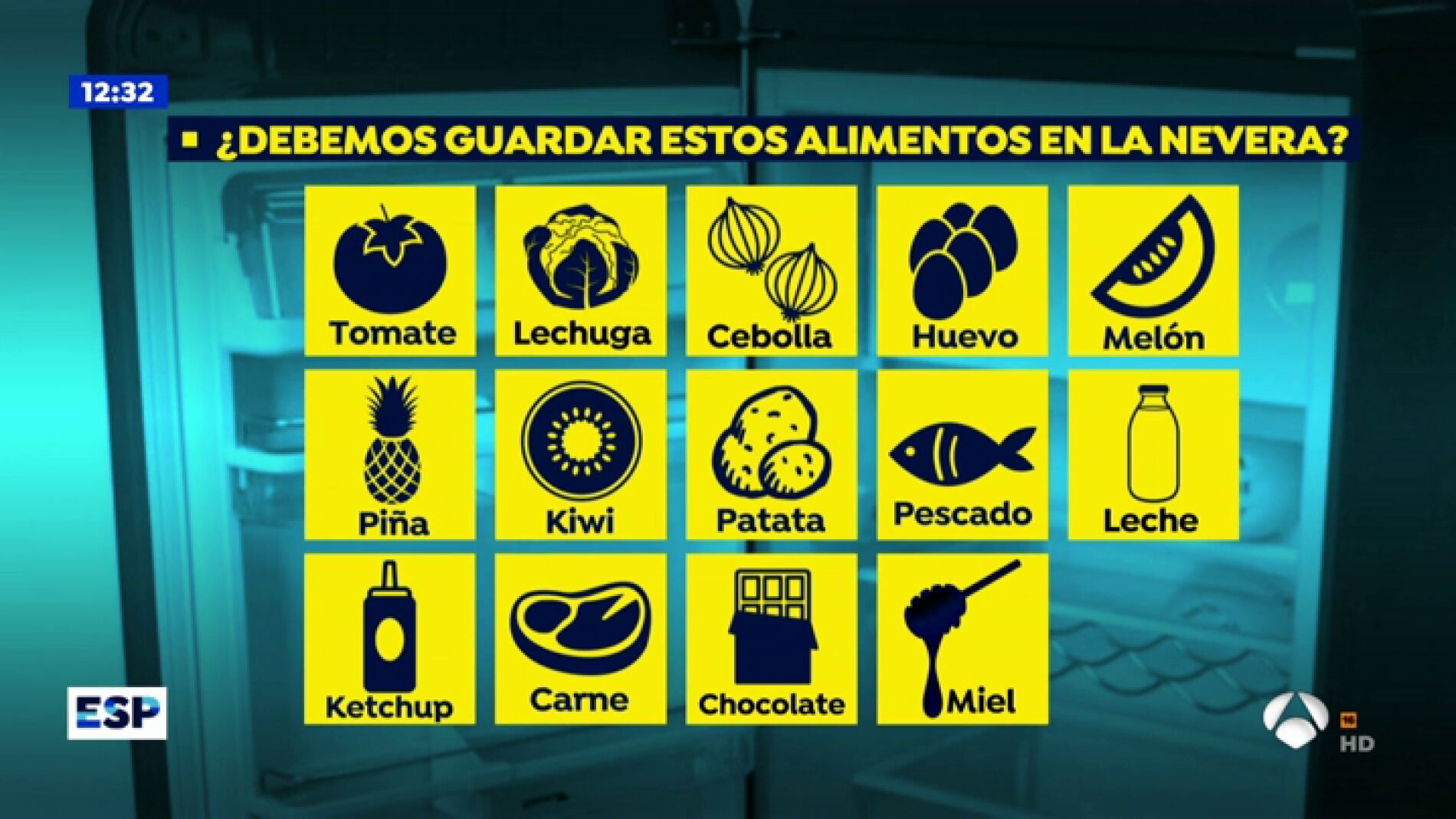 Alimentos que no deberas meter nunca en la nevera. 