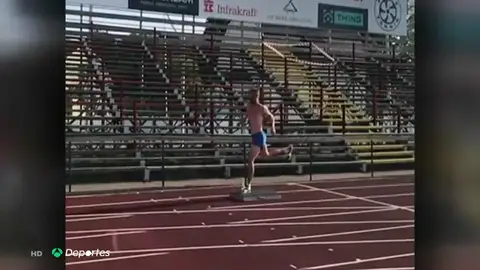 el atleta sueco conocido como el hombre canguro el atleta sueco conocido como el hombre canguro