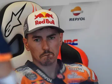 Jorge Lorenzo, durante una carrera Jorge Lorenzo, durante una carrera