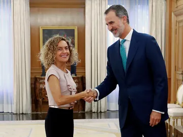 El Rey Felipe VI recibe este jueves a la presidenta del Congreso, Meritxell Batet, en el Palacio de la Zarzuela El Rey Felipe VI recibe este jueves a la presidenta del Congreso, Meritxell Batet, en el Palacio de la Zarzuela