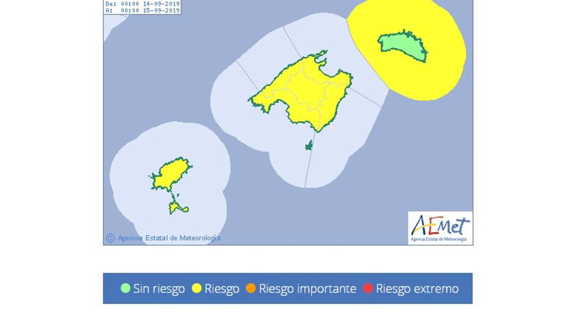 AEMET activa la alerta amarilla en Baleares por la llegada de la DANA debido a las fuertes lluvias, tormentas, viento y mala mar AEMET activa la alerta amarilla en Baleares por la llegada de la DANA debido a las fuertes lluvias, tormentas, viento y mala mar
