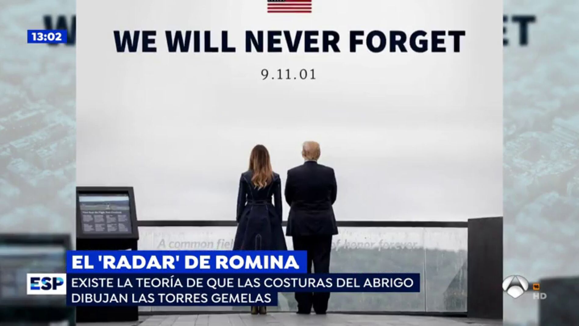 'El Radar de Romina': La pol&eacute;mica imagen de Melania Trump en el homenaje a las v&iacute;ctimas del 11-S