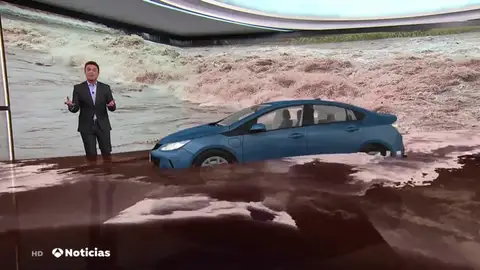 Los más de 500 litros por metro cuadrado que deja la gota fría en realidad aumentada Los más de 500 litros por metro cuadrado que deja la gota fría en realidad aumentada