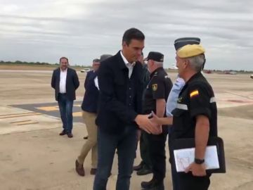 Sánchez visita las zonas afectadas por las inundaciones en Alicante