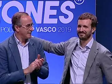 El líder del PP vasco, Alfonso Alonso, junto a Pablo Casado El líder del PP vasco, Alfonso Alonso, junto a Pablo Casado
