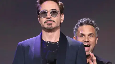 Mark Ruffalo y Robert Downey Jr, Hulk y Iron Man en 'Vengadores: Endgame' Mark Ruffalo y Robert Downey Jr, Hulk y Iron Man en 'Vengadores: Endgame'