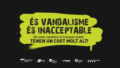 'Es vandalismo, es inaceptable', el spot para luchar contra los gafiteros en Barcelona 'Es vandalismo, es inaceptable', el spot para luchar contra los gafiteros en Barcelona
