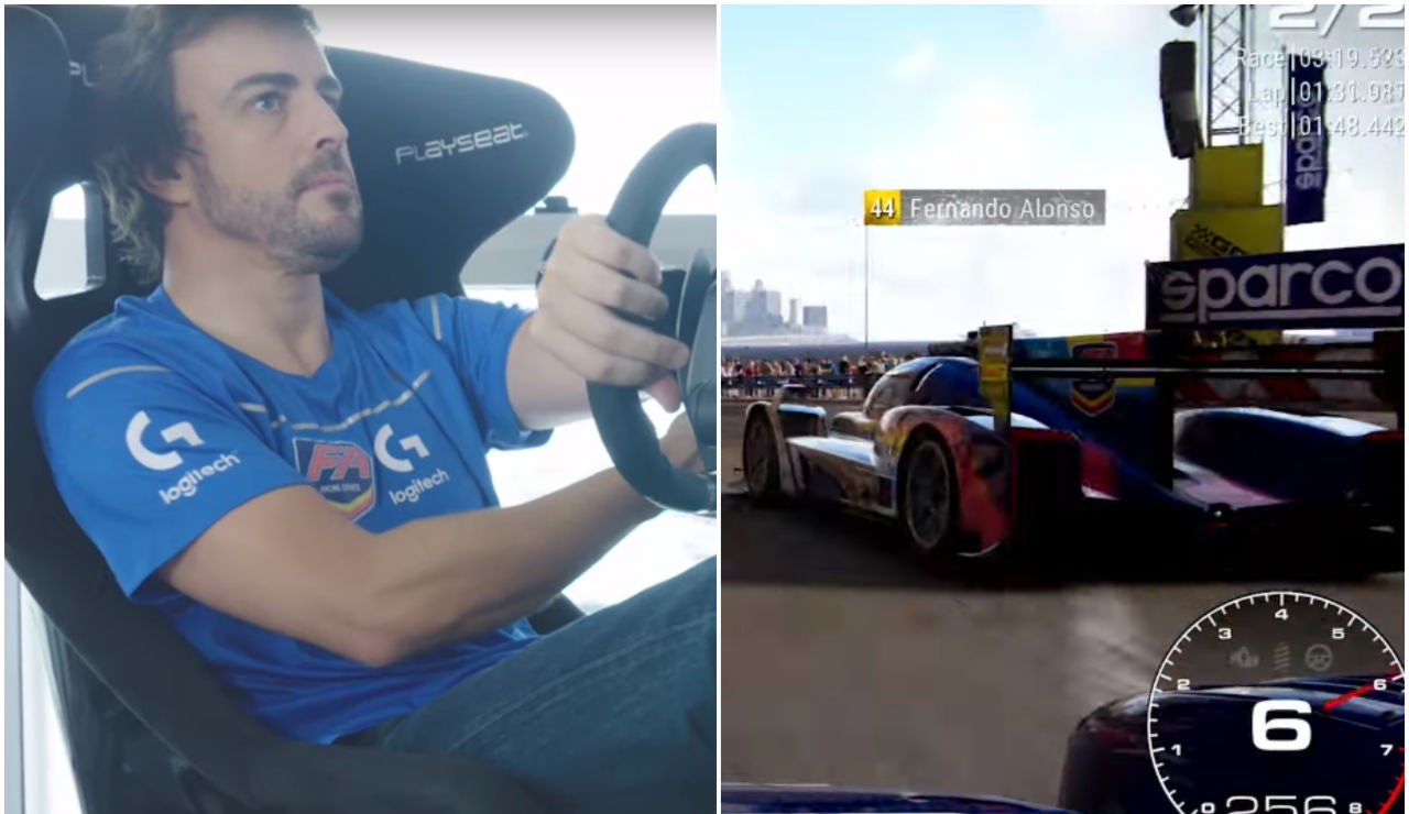 Fórmula 1: Fernando Alonso pilotando en 'Grid' Fórmula 1: Fernando Alonso pilotando en 'Grid'