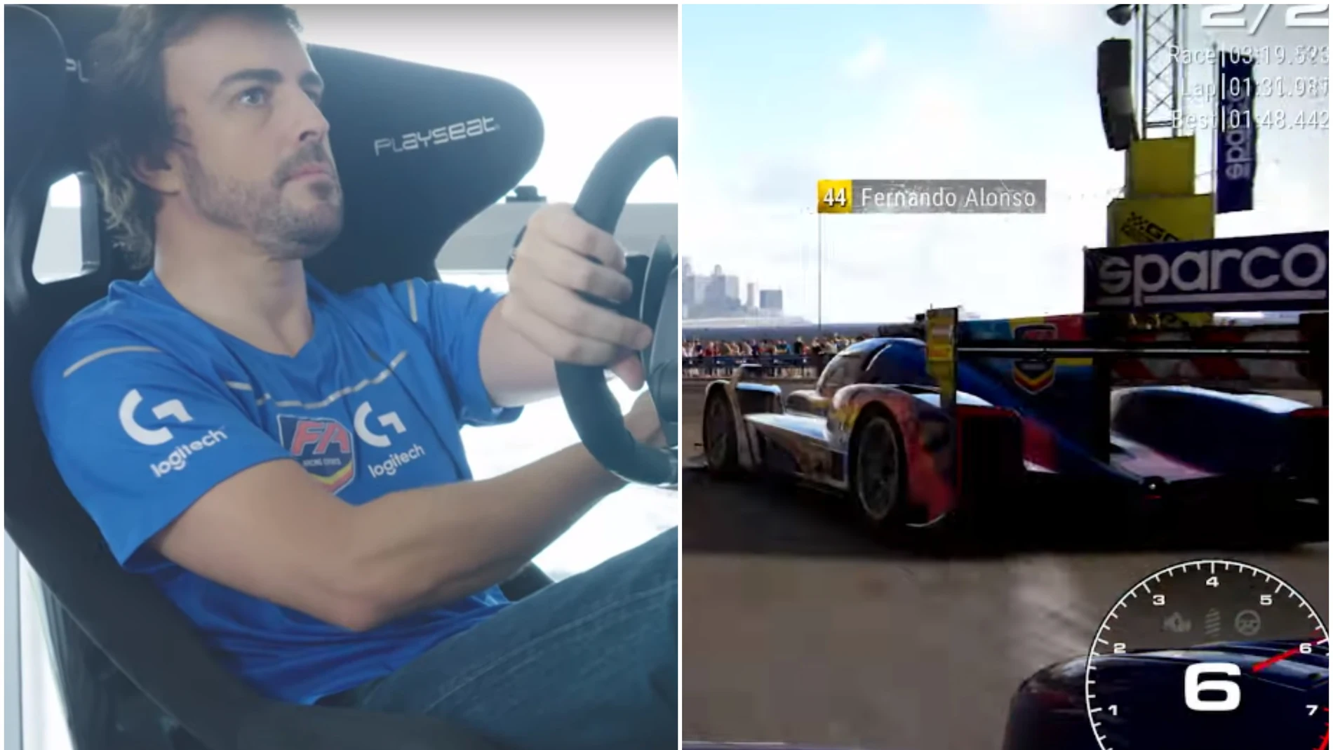 Fórmula 1: Fernando Alonso pilotando en 'Grid' Fórmula 1: Fernando Alonso pilotando en 'Grid'