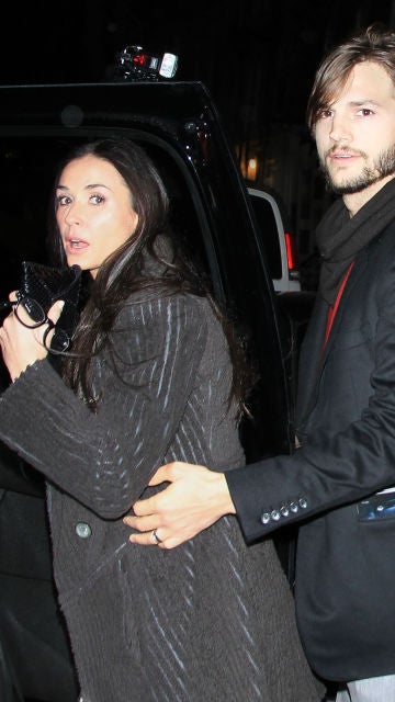 Ashton Kutcher y Demi Moore