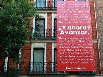 Elecciones generales 2019: El cartel de Ferraz con la primera acción de la campaña electoral para el 10N