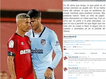 Morata responde a Salva Sevilla en Twitter
