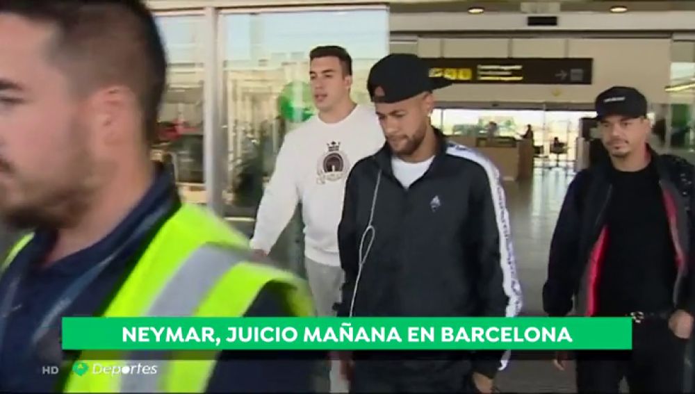 Neymar llega a Barcelona para enfrentarse al juicio por su prima de renovaciÃ³n