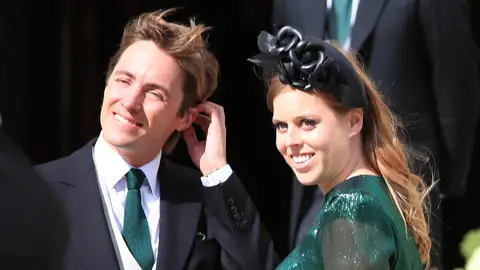 Beatriz de York y su prometido, Edoardo Mapelli Beatriz de York y su prometido, Edoardo Mapelli