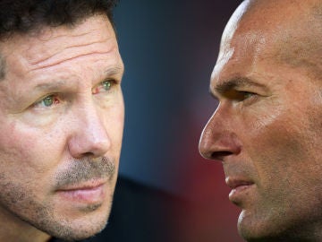 'Cholo' Simeone y Zinedine Zidane cara a cara