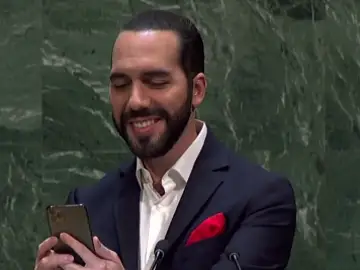 El 'selfie' de Nayib Bukele en la ONU El 'selfie' de Nayib Bukele en la ONU