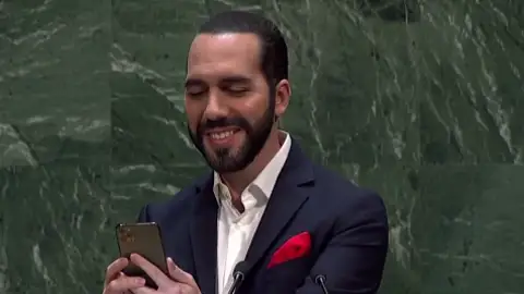 El 'selfie' de Nayib Bukele en la ONU El 'selfie' de Nayib Bukele en la ONU