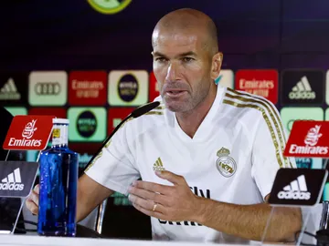 Zidane, en rueda de prensa Zidane, en rueda de prensa
