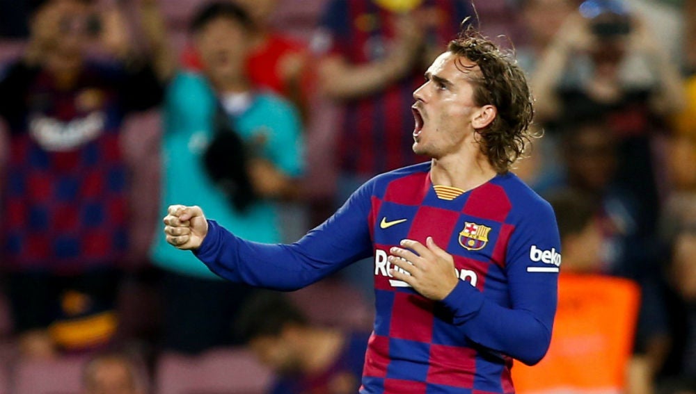 Griezmann celebra un gol