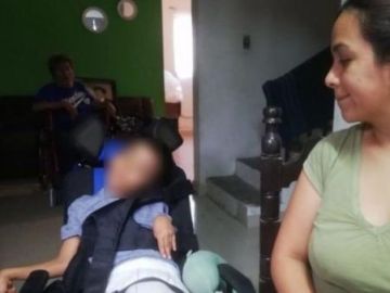 Iker Fuentes, un niño de 5 años, fue diagnosticado de parálisis cerebral espástica cuadripléjica tras intoxicarse con los metales de una pila que mordió.
