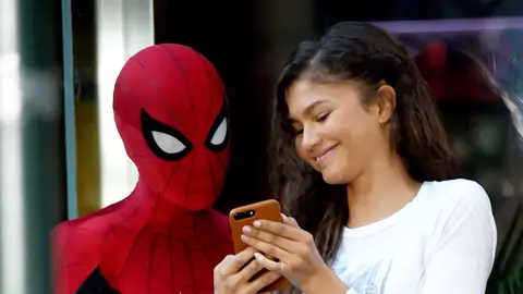 Zendaya y Tom Holland en 'Spider-Man' Zendaya y Tom Holland en 'Spider-Man'