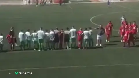 Los jugadores de un partido de tercera infantil detienen el juego en protesta por una pelea entre padres Los jugadores de un partido de tercera infantil detienen el juego en protesta por una pelea entre padres
