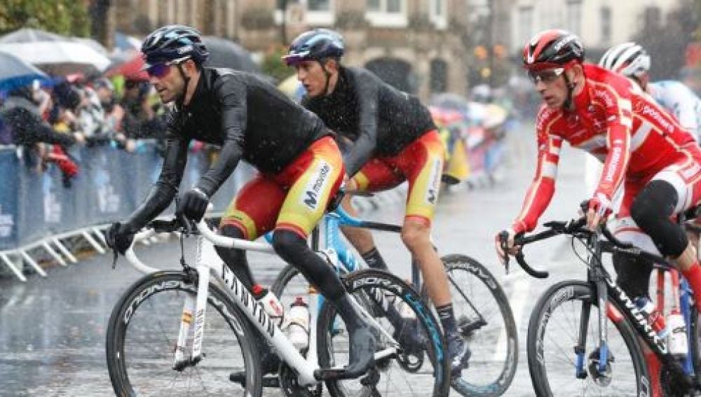 Alejandro Valverde en el Mundial 2019 de ciclismo 